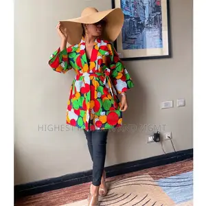 Ankara Pocket Kimono Outfit