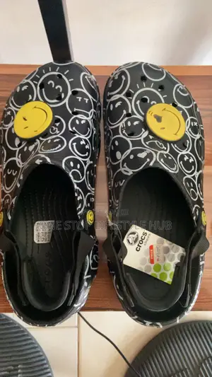 Crocs Classic Smiley Clog Shoes