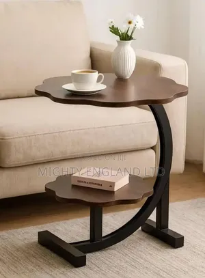 2-Tier C-Shaped Side Table