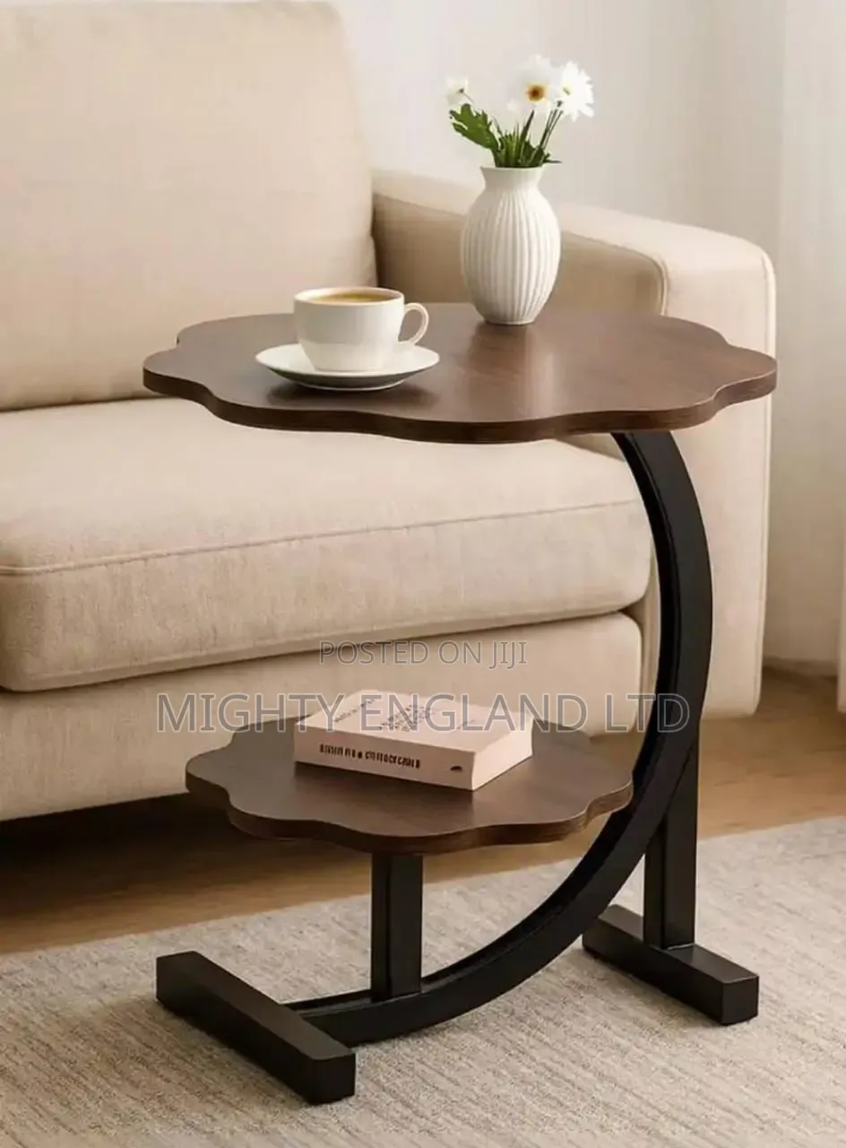 2-Tier C-Shaped Side Table
