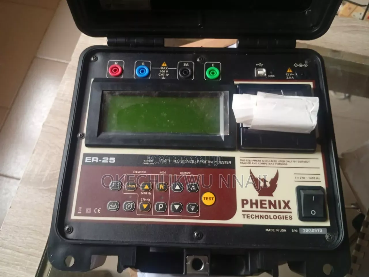 Earth Resistivity Tester Er25
