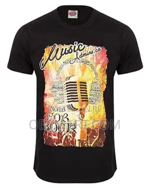 Music Admin Essential Men Casual Wear-Black