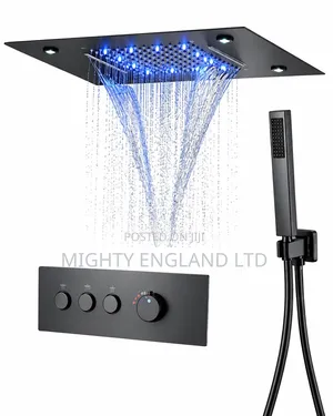 Doozoler Matte Black Thermostatic Shower System