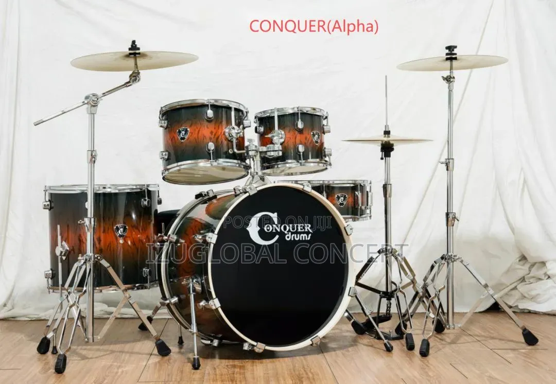 Conquer (Alpha) 5sets Professional Drum Set