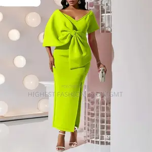 V-Neck Slit Maxi Dress