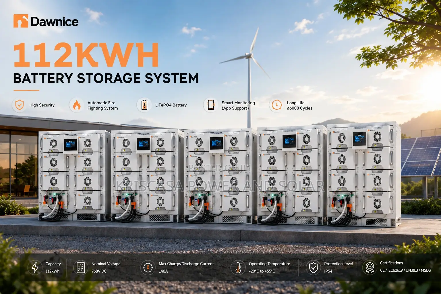 Dawnice 112kwh High-Voltage Rack Ess