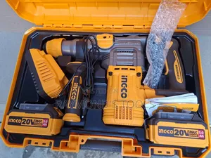 30mm Cordless Rotary Hammer Drill Ingco 20voit With 2 Batteries