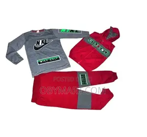 Nike 3pcs Long Sleeve Tracksuit Jogger, Jacket and Pant