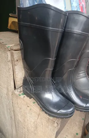 Black Quality Rubber Rain Boot – Waterproof Safety Rain Boot