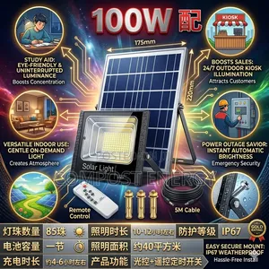 Solar Flood Light 100w With Panel
