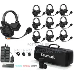 Saramonic Witalk9-9s 9-Person Full-Duplex Wirelesssingle-Ear Headsets