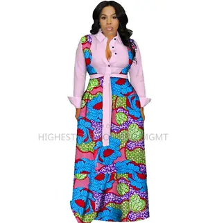 African Ankara Long Maxi Dress
