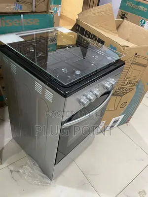 Maxi 4 Gas Burner Cooker 50x50 – Stylish Black Grey Design
