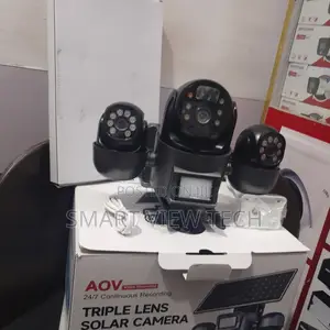 4g Ubox Triple Lens Solar PTZ Security Camera