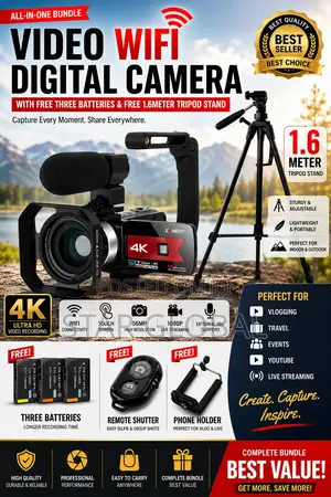 Your Perfect Travel Companion – Wifi Hd Camera With Free Bonus Gifts!