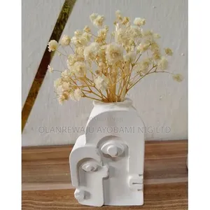 Abstract Face Flower Vase