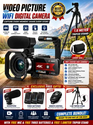 Ready for Adventure? Get Wifi Camera, Free 3 Batteries Free Tripod
