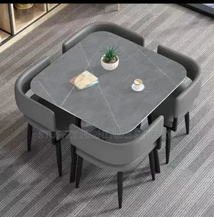 Marbel Restaurant Tables With 4 Chairs