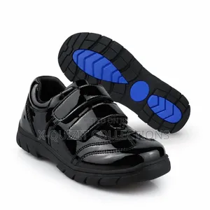Crabkids Boys’ Glossy Black School Shoes (25-30)