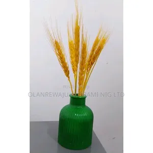 Strip Flower Vase Green