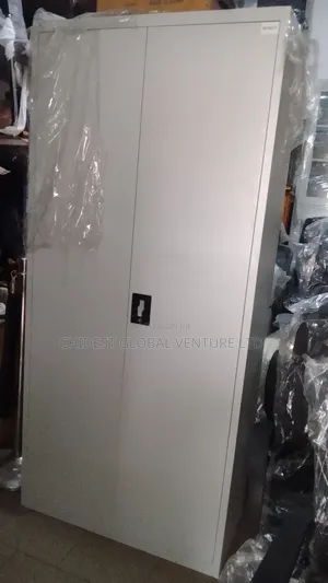 Full Height Cabinet Double Door Metal Glass