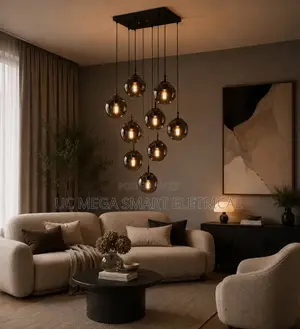 Smoke Gray Glass Modern 2026 New Home Decoration Led Pendant