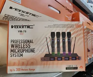 Quality Voximic 4handle Wireless Microphone
Vm-75