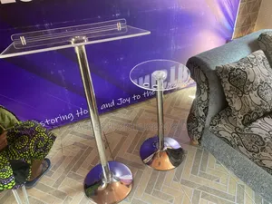 Quality Unbreakable Acrylic Church Pulpit With Microphone Stand