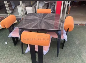 A Set of Turkish Marble Dinning Table With 4 Chairs