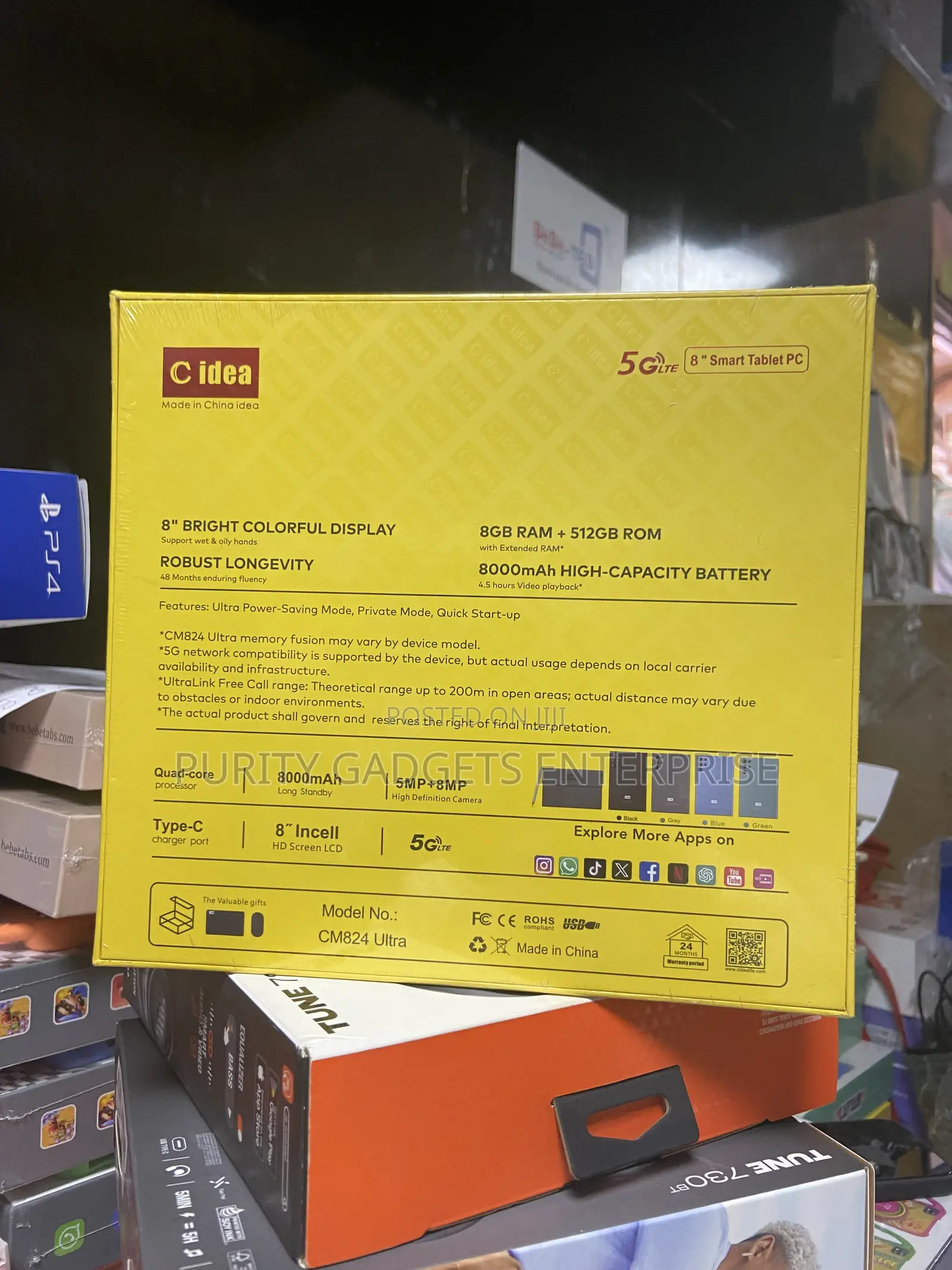 New C idea CM8500 Plus 512 GB Black