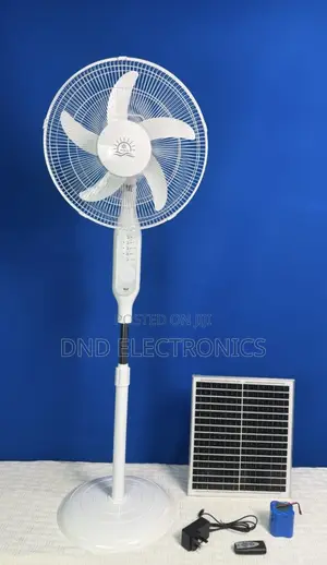 16-inch Solar Standing Fan / Rechargeable Solar Fan With Panel