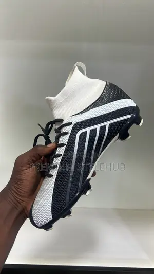 Premium Black Football Boots