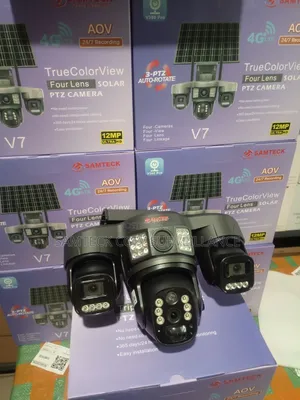 Four Lens Solar PTZ Camera