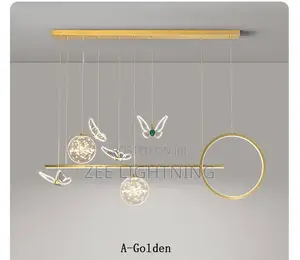 Gold Body Led Chandelier