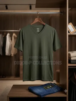 V-Neck Plain T-Shirt