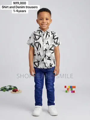 Shirt and Denim Trousers Combo