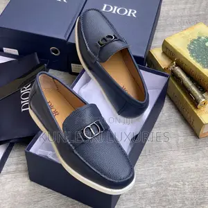 Original Dior Plain Loafers Leather Shoes in 5 Colors