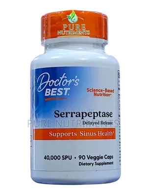 Doctor’S Best Serrapeptase 40,000 Spu 90 Veg Caps_ Sinus Health Pain