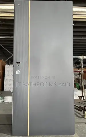 7ft by 4ft Gray Israeli-Style High Security Door