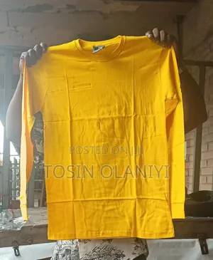 Quality Plain Round Neck Long Sleeve