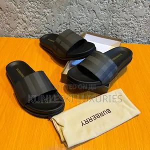 Original Burberry Leather Slides