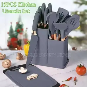 19pcs Heat Resistant Silicone Spoon Set