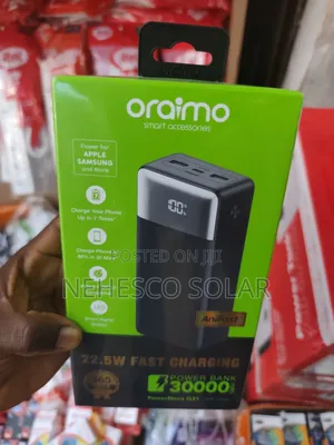 Original Oraimo 30000mah Power Bank With Digital Display