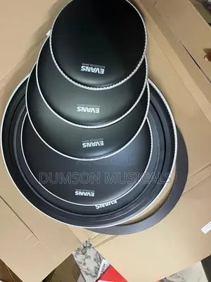 5 Piece Evans Drum Head Black Color