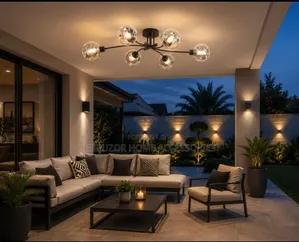 6 Glass Modern Luxury Design Pendant Light Chandelier