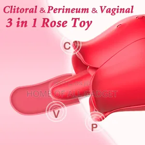 Rose Toy Vibrator for Women Vibrating Pleasure for Clitoris Nipple