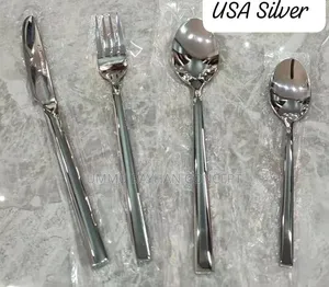 24pcs High Quality Usa Silver Cutlery.