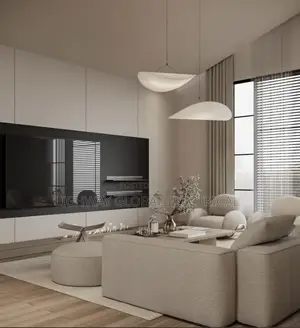 Post Modern White Silk Chandelier