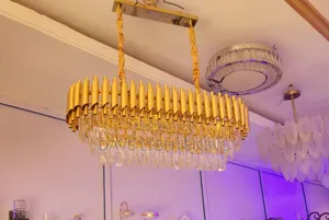Imperial Gold Crystal Chandelier