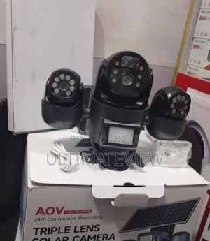 4g Solar Powered Security Camera Ubox 3lens